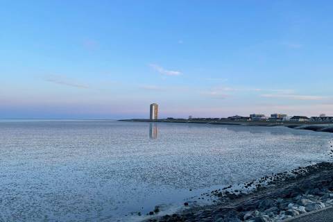 Das Büsumer Wattenmeer bei Ebbe