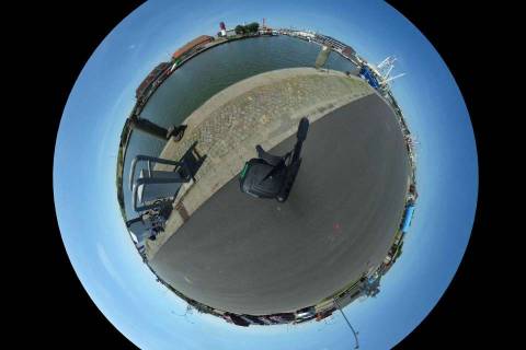 360 Grad Aufnahme vom Büsumer Hafen