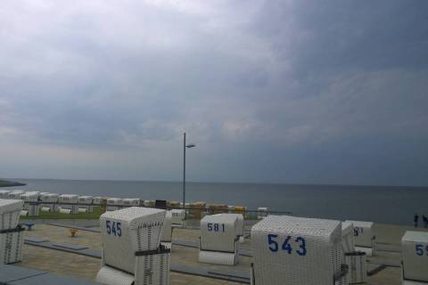 Hauptstrand Unwetter