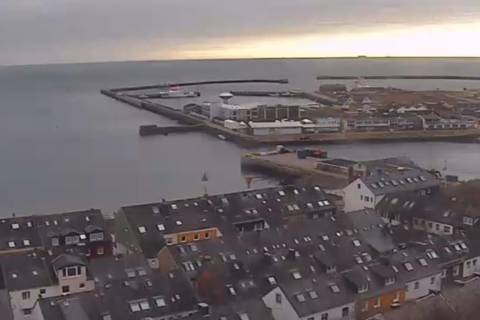 Hafen und Ort auf der Hauptinsel Helgoland