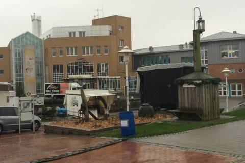 Silvesterveranstaltung im Aufbau Museumshafen Büsum