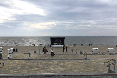 Start und Ziel am Hauptstrand in Büsum