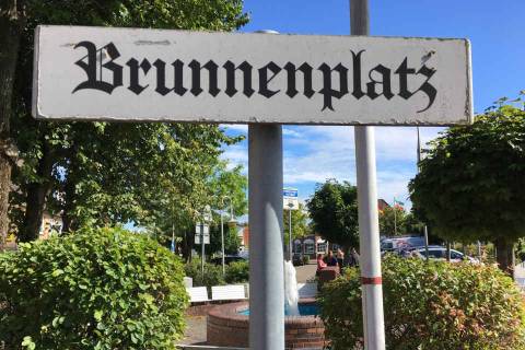 Neustart Brunnenfest auf dem Brunnenplatz in Büsum