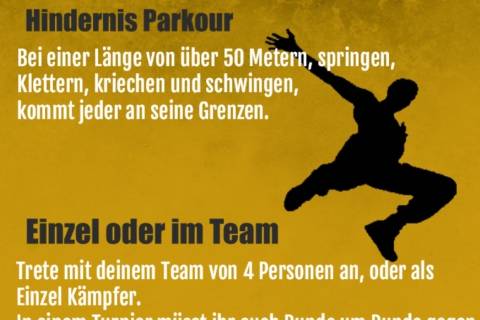 1. Parkour Hindernislauf in Büsumer Deichhausen