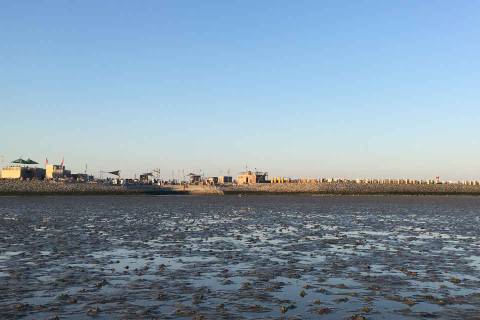 Wattenmeer vor der Familienlagune in Büsum