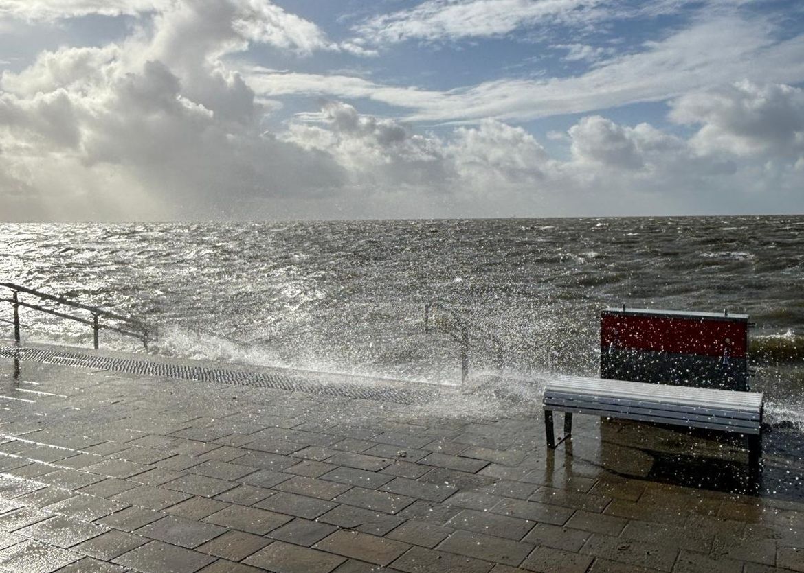 Sturmflut an der Nordsee