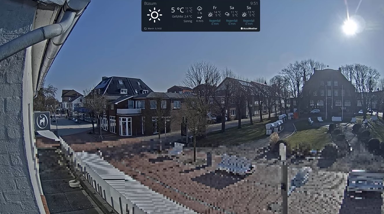 neugestalteter Büsumer Brunnenplatz